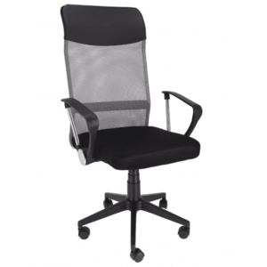 ArtJum Kancelářská židle ZOOM | černá/šedá obraz