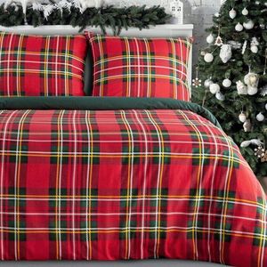 ArtFir Vánoční povlečení na jednolůžko JENNY | červená/zelená 140 x 200 cm obraz
