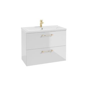 ArtDef Skříňka pod umyvadlo FERATA D80 2S/45 | bílá 80 cm obraz