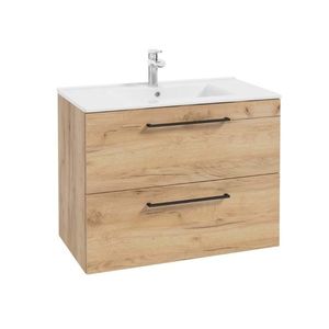 ArtDef Skříňka pod umyvadlo FERATA D80 2S/45 | dub zlatý 80 cm obraz