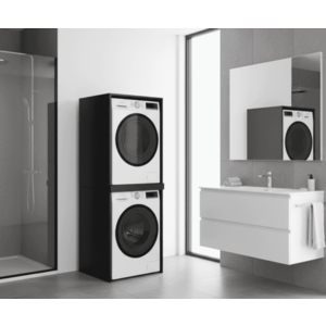 Elvisia Skříňka na pračku a sušičku | černá obraz