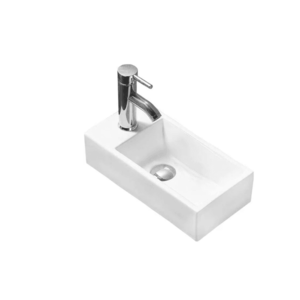 Szynaka Keramické umyvadlo NANCY | bílý lesk 45x25 cm obraz