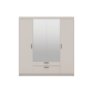 ArtLemp Šatní skříň ELLEN 4D2S se zrcadlem | pískově béžová obraz
