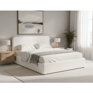 Elvisia Manželská postel TEDDY s výklopným roštem | bílá 140 x 200 cm obraz