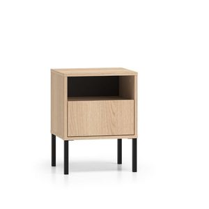 ArtMLM Noční stolek ABEREN 05 | dub lindberg obraz