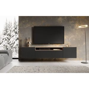 ArtAdrk TV stolek NOEMI závěsný | dub artisan / černá obraz