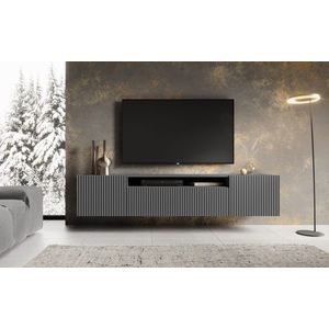 ArtAdrk TV stolek NOEMI závěsný | grafit obraz