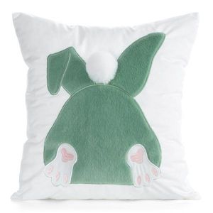 ArtFir Velikonoční povlak na polštář EASTER 129 | bílá/šalvěj 45 x 45 cm obraz