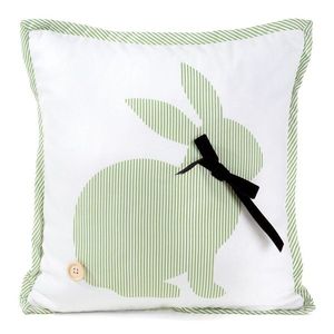 ArtFir Velikonoční povlak na polštář EASTER 137 | bílá/zelená 45 x 45 cm obraz