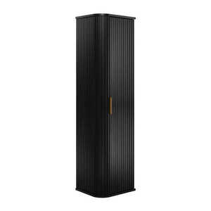 Elvisia Vysoká skříňka do koupelny ELEGANCE Black obraz