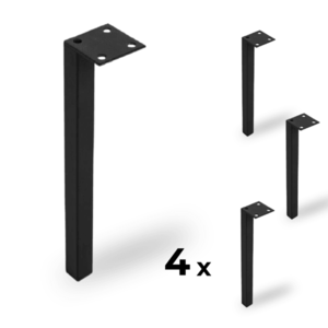 Elvisia Kovové nohy SIMPLE L-200 | černá 4ks obraz