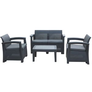 Chomik Zahradní set LORES | antracit obraz