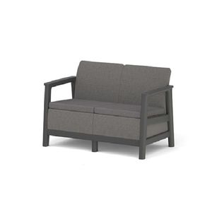 KETER Pohovka SCANDI LINDI 2 | Mountain grey / grafit obraz