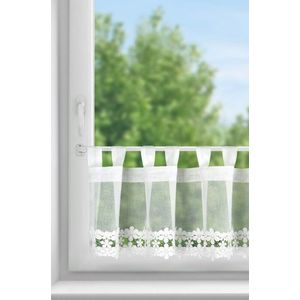 ArtFir Krátká záclona KAJA PU | bílá 150 x 40 cm obraz