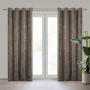 ArtFir Závěs VANI K | tmavě béžová 140 x 250 cm obraz