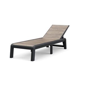 KETER Zahradní lehátko DEPORTO | ashwood / grafit obraz