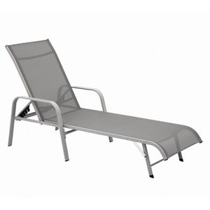 ArtJum Zahradní lehátko OM-358126 | šedá obraz