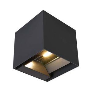 LED Solution Šedé LED fasádní solární svítidlo hranaté s pohybovým čidlem 9W IP65 CCT 24089 obraz