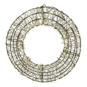 EMOS LED vánoční kovový věnec 38cm DCTW34 obraz