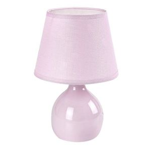 Rabalux Růžová stolní lampa Ingrid pro žárovku E14 74078 obraz