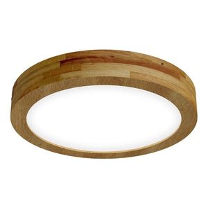 APLED LED stropní svítidlo Rondo Woodline Dub kulaté 400mm 36W Barva světla: Teplá bílá 21564 obraz