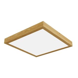 APLED LED stropní svítidlo Quadra Woodline Dub hranaté 600x600mm 40W Barva světla: Teplá bílá 21562 obraz