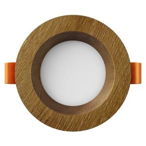 APLED LED vestavené svítidlo Rondo Woodline Dub kulaté 90mm 3W Barva světla: Teplá bílá 21260 obraz