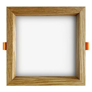 APLED LED vestavené svítidlo Square Woodline Dub hranaté 170x170mm 12W Barva světla: Teplá bílá 21288 obraz