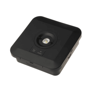 T-LED Černé přisazené nouzové svítidlo 3W IP65 105438 obraz