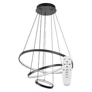 Rabalux Černé závěsné LED svítidlo Beliza 600mm 90W CCT s DO 72346 obraz