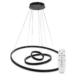 Rabalux Černé závěsné LED svítidlo Isaure 800mm 100W CCT s DO 72306 obraz
