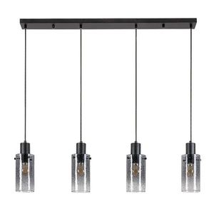 Rabalux Černý závěsný lustr Fumea pro žárovku 4x E27 72039 obraz