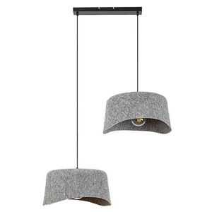 Rabalux Šedý závěsný lustr Farelia pro žárovku 2x E27 72190 obraz