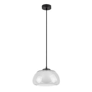 Rabalux Černý závěsný lustr Elowen s průhledným stínidlem pro žárovku G9 72274 obraz