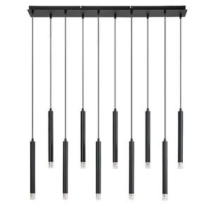 Rabalux Černý závěsný lustr Ramira pro žárovku 10x G9 72364 obraz