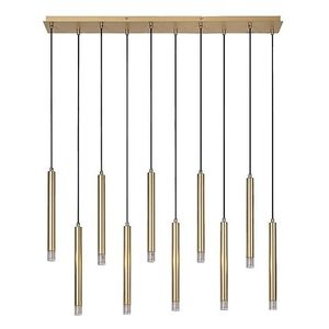 Rabalux Zlatý závěsný lustr Ramira pro žárovku 10x G9 72365 obraz