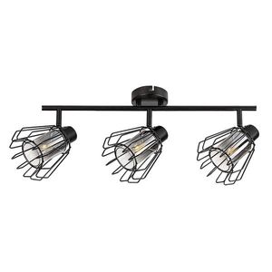 Rabalux Černé stropní svítidlo Emerencia pro žárovku 3x E14 73069 obraz