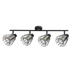 Rabalux Černé stropní svítidlo Emerencia pro žárovku 4x E14 73070 obraz