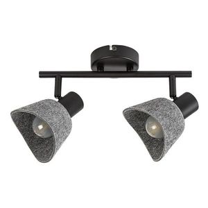 Rabalux Šedé stropní svítidlo Farelia pro žárovku 2x E14 73006 obraz