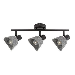 Rabalux Šedé stropní svítidlo Farelia pro žárovku 3x E14 73007 obraz