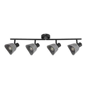 Rabalux Šedé stropní svítidlo Farelia pro žárovku 4x E14 73008 obraz