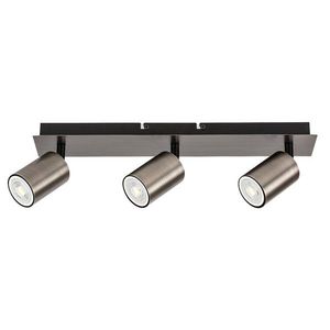 Rabalux Šedé stropní svítidlo Gerhard pro žárovku 3x GU10 73073 obraz
