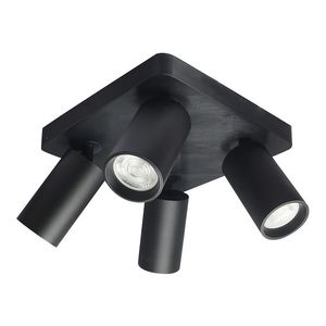 Rabalux Černé stropní svítidlo Yorli pro žárovku 4x GU10 73084 obraz