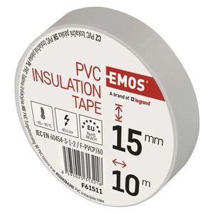 EMOS Izolační páska PVC 15mm x 10m, bílá F61511 obraz
