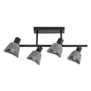 Rabalux Šedé stropní svítidlo Farelia pro žárovku 4x E14 73010 obraz