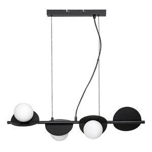 Rabalux Černý závěsný lustr Jules pro žárovku 4x G9 72225 obraz