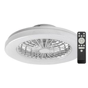 Rabalux Bílé stropní LED svítidlo s ventilátorem Dalfon2 485mm 48W RGB+CCT s DO 71333 obraz