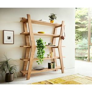 Regál Xanthios 170x40 cm akácie přírodní obraz