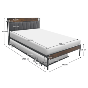 Postel s přistýlkou NORDO Tempo Kondela obraz