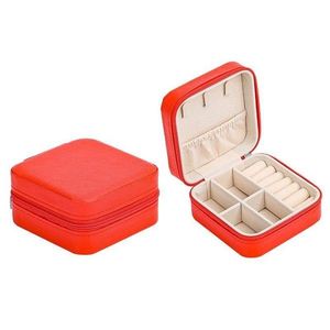 PU Leather Jewellery Box Red obraz